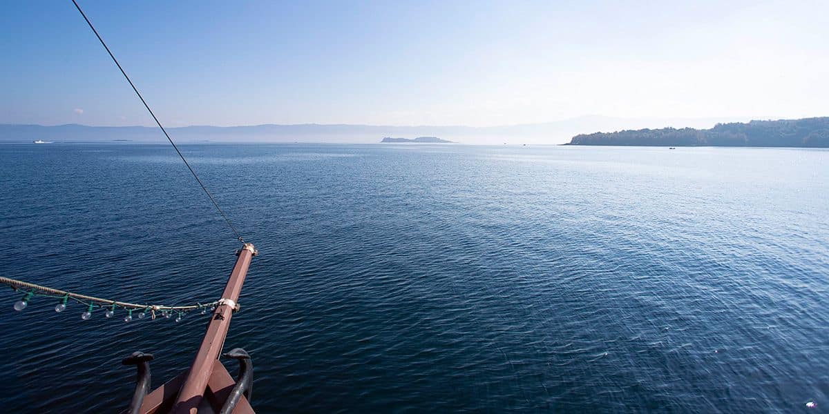 boat cruise dining dinner tourism trip group booking sakurajima volcano island kagoshima bay